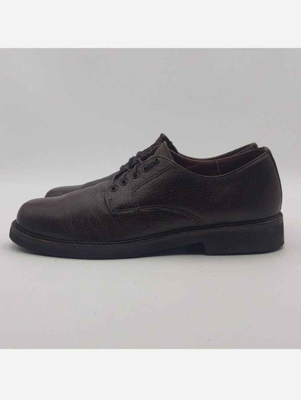 Red Wing 8622 Brown Pebbled Leather Derby Shoes Vibram Soles Men's 11